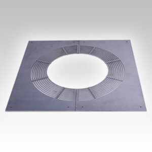 Combustible Floor - Rectangular Ventilated Firestop Plate - 2 Piece - ICID and ICS