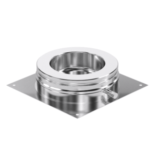 Base support plate with drain
