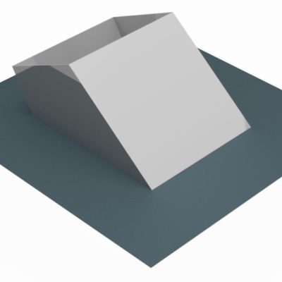 Lead slope roof flashing 40°-50°/ ISO-block