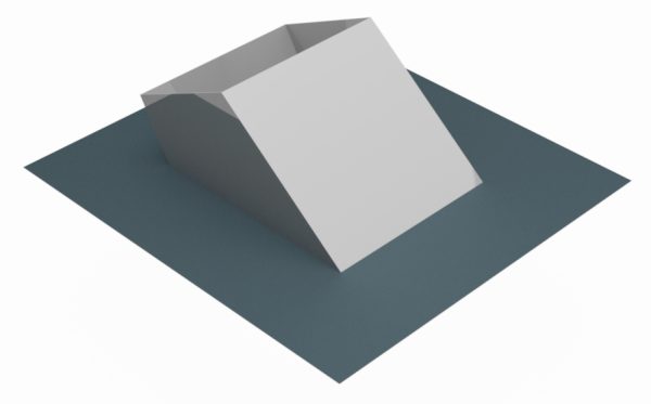 Lead slope roof flashing 40°-50°/ ISO-block