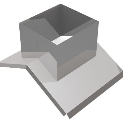 Roof flashing ridge 30°- 50° / ISO-block
