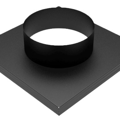 Rain retaining ventilation plate (black)